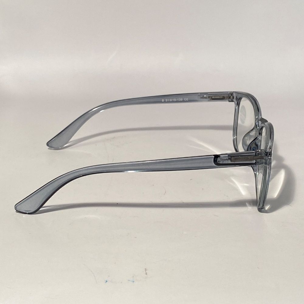 1508 Colette 1.5 Grey Reading Glasses Soft Butterfly Readers NWT - Picture 6 of 9